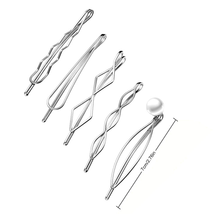 10 Pieces Metal Hair Clips Geometric Barrettes for Women Girls Hair Styling Pins Minimalist Decorative Wedding Dainty Ac