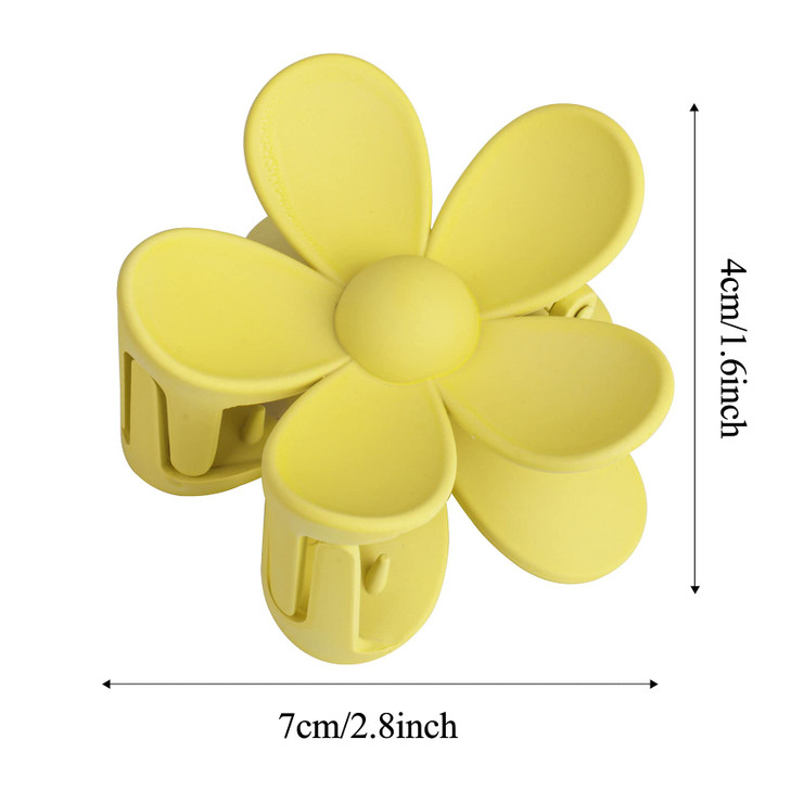 12Piece Flower Claw Clips Large Jaw Clips for Women Girls Thick Thin Hair 12 Colors Matte NonSlip Strong Hold