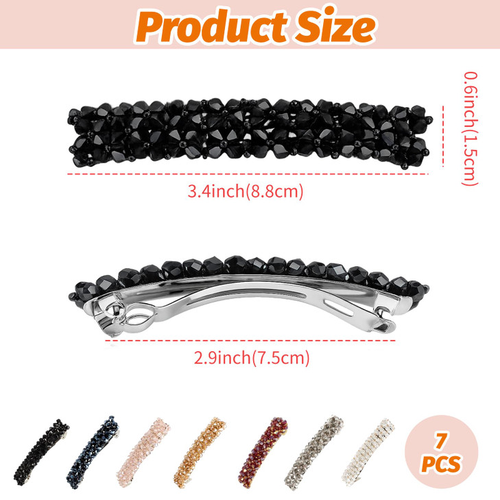 VinBee Crystal Hair Barrettes For Women Cute Rhinestone Hair Clips AccessoriesFashion Rhinestone HairPins Bobby Pins For