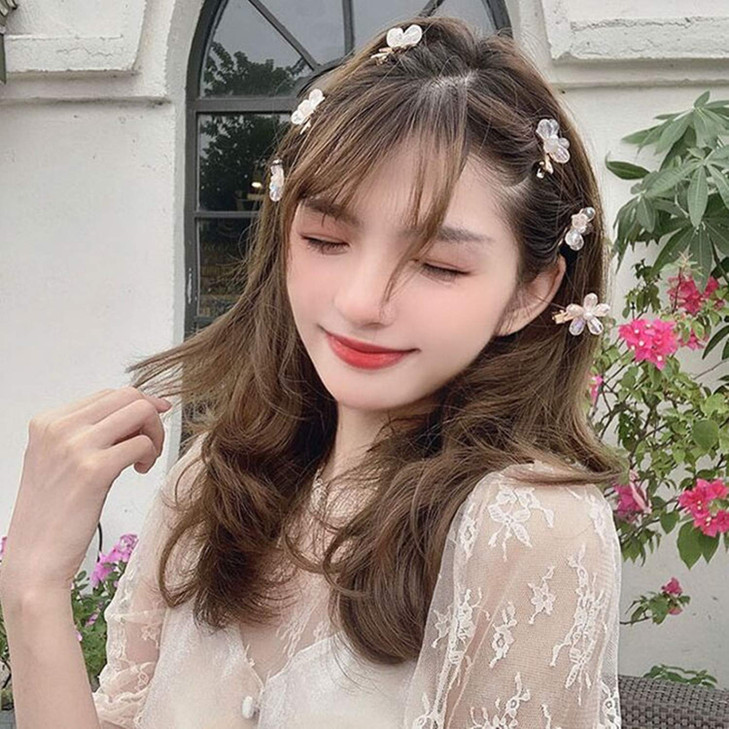 Crystal Hair Clips Small Pearl Hairpins Textention Fashion Hair Barrettes Decorative Bling Hair Accessories for Women La