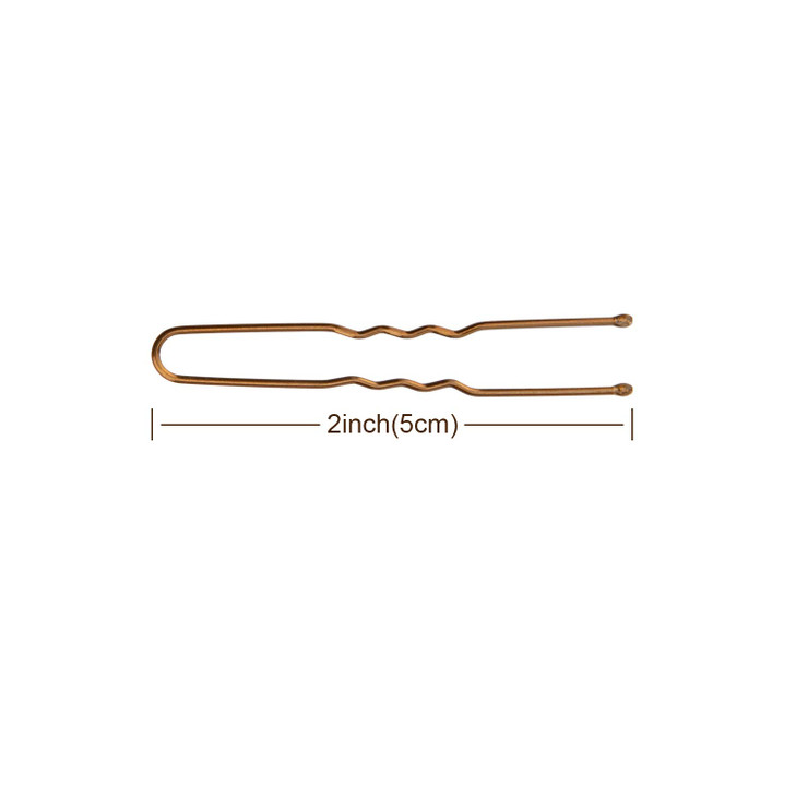 AIEX 200 Pieces UShaped Hairpins Kit Hair Clips Hairpins Hair Clips for Women Girls and Hair Salon Bronze