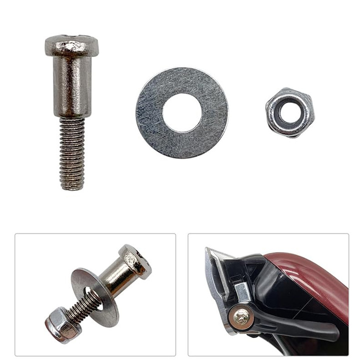 TorSor 2 Pack Hair Clippers Adjusting Lever Bolt Screw Washer Nuts Replacement Adjustable Taper Levers Mount Hardware fo