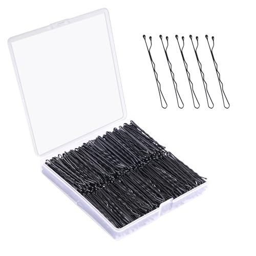 Bobby Pins 360 Pcs 2 Inch Premium Secure Hold Black Bobby Pins for Kids Girls Women