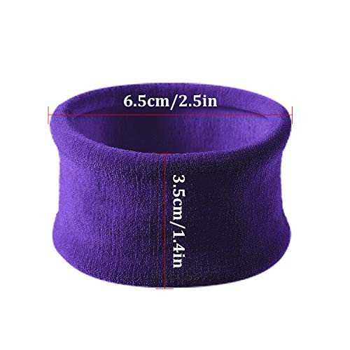 EBOOT 20 Pcs Large Cotton Stretch Hair Ties for Women Thick Heavy Bands Ponytail Holders Rope Headband for Curly Hair 65