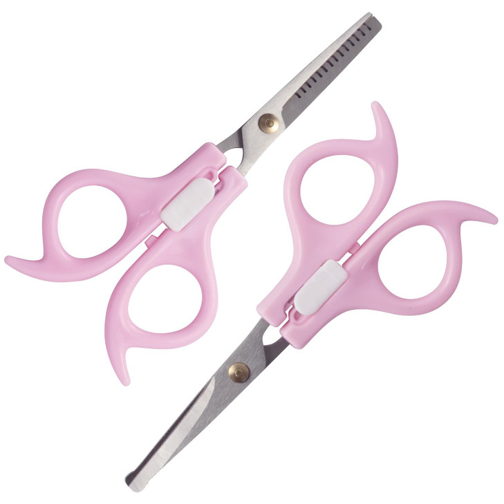 Ergonomic SafetyLock Hair Scissor Set Professional Precision Cutting Thinning Shears with Secure Slide Lock for Children