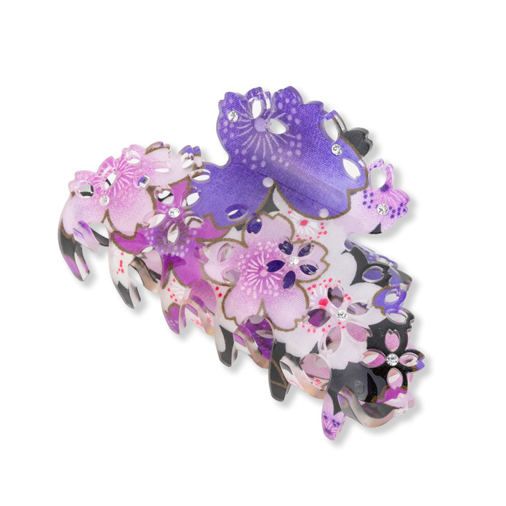 Hair Claw Clip for Women Girls Flower Banana Cute Kawaii Aesthetic Hair Clip for Thick Hair 182SAKURA MediumPurple
