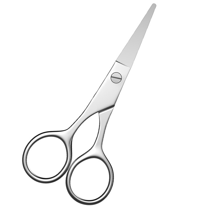 Precision Nose Eyebrow Hair Scissors Small Professional Grooming Tool for Eyebrows Nose Hair Beard Eyelashes Ear Hair Id