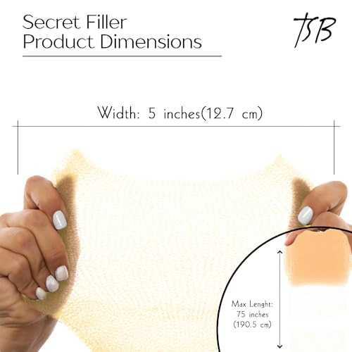 TSB Hair Filler Blonde 1 Pack Patent Pending Ultimate Hair Bun Maker Volume Bumps Tool Perfect for Brides Performers Non