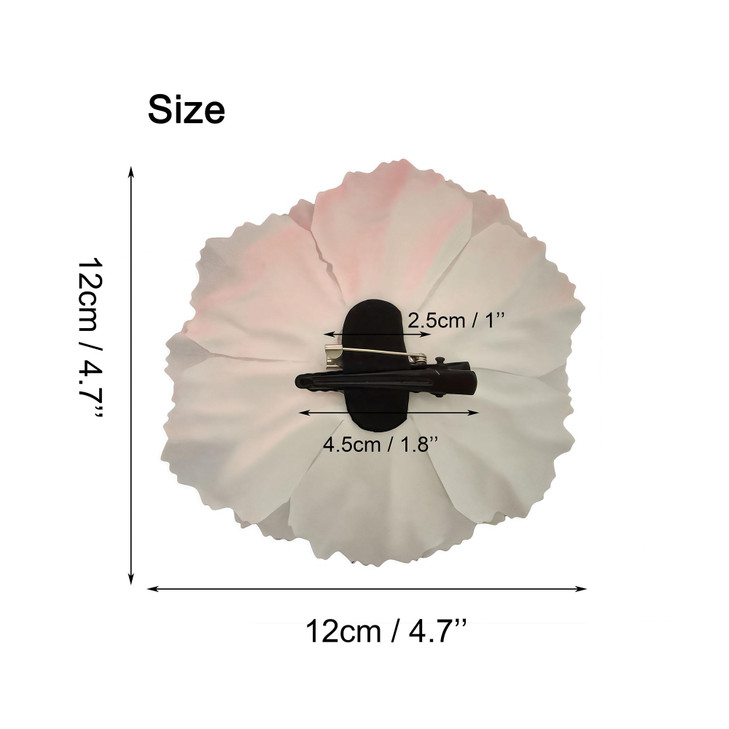 Koolgil Womens Bohemia Peony Flowers Hairpin Hair Clip Flower Brooch for Travel Party Festivals PF11 Light Purple Pack o