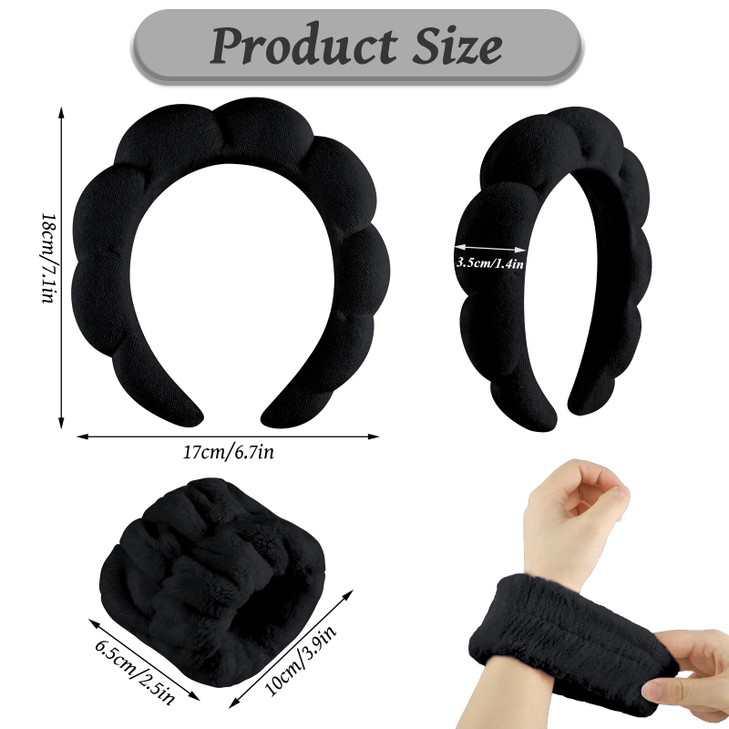 WSICSE Spa Headband for Washing Face Skincare Headbands Puffy Padded Keep Hair Dry Valentines Day Gifts for Wife