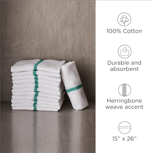 Diane 100 Cotton Barber Towels 15x26 Soft and Absorbent Multipurpose Towels for Salon Spa and Barber Shop Use Machine Wa