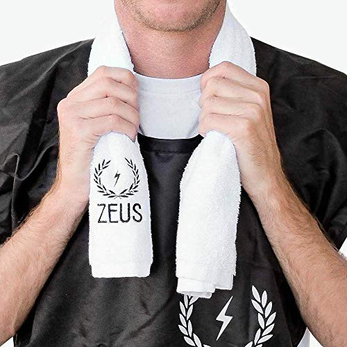 ZEUS Barbershop Steam Towels 100 Cotton Luxury Spa Barbershop Pre Shave Towels Soft Super Absorbent White 6 Pack
