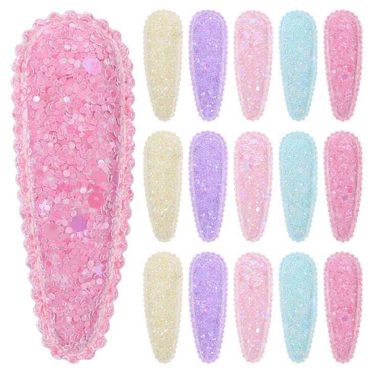 Girls Hair Accessories 20 Pcs Snap Barrettes Nonslip Cute Clips for Women Teens and Small Hair Styles