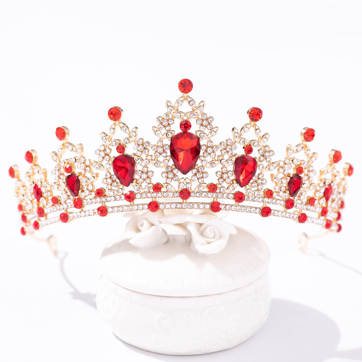 FORSEVEN Crystal Tiaras for Women Wedding Tiaras and Crowns for Women Tiara for Girls Birthday Party Princess Crown Hair