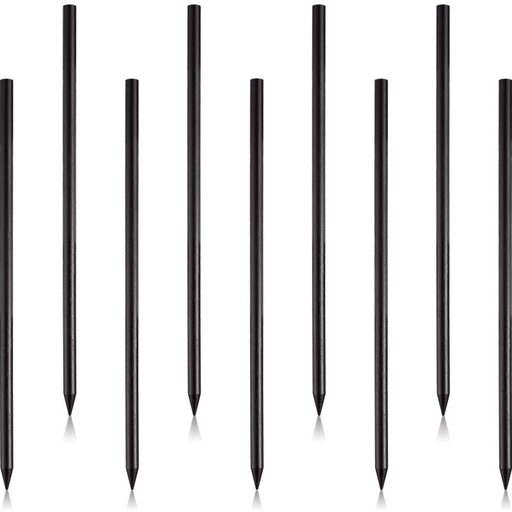 Chuangdi 40 Pcs Black Wood Hair Sticks Chopsticks Vintage Hair Sticks Chinese Pencil Long Hairpins Bun for Hairstyles De