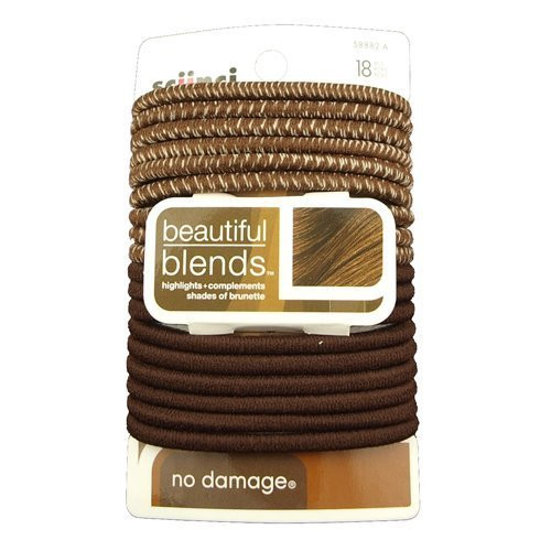 Scunci Elastics Brunette Color Match 18 Pieces 4mm online at globaldelivered