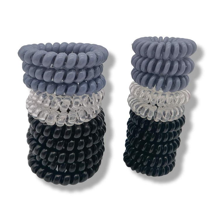 WECTORY Plastic Spiral Hair Ties Coil Hair Ties Phone Cord Hair Ties Hair Coils Hair Accessories for Women or Girls for