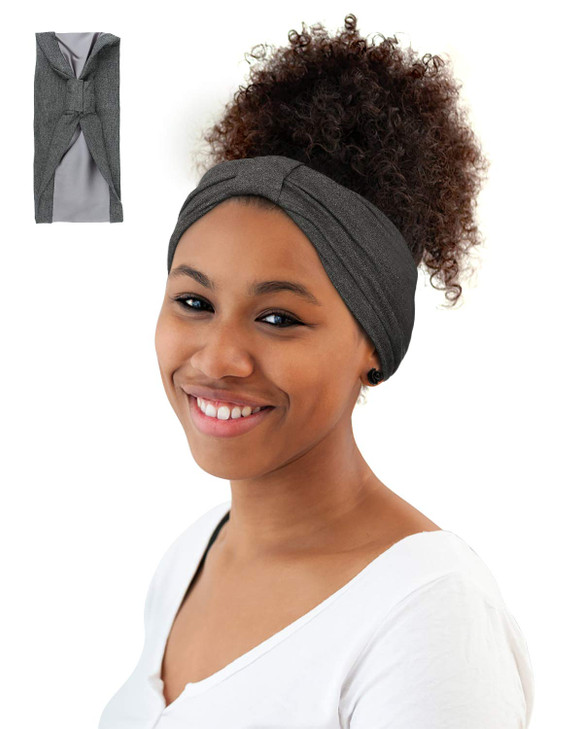 Winitas Makeup Headband for Black Women Cotton Hair Wrap Satin