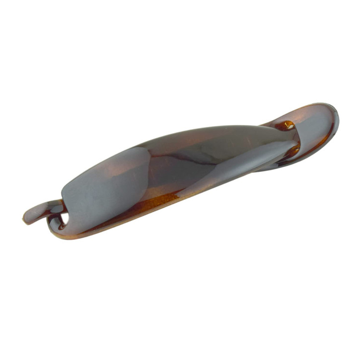 Parcelona French Sleek Tortoise Shell Brown Large 4 12 Celluloid No Slip Grip Metal Free Strong Hold Hair Clips for Wome