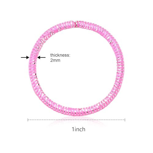 200 Pieces Nometal Hair Elastics Hair Ties Ponytail Holders Hair Bands 2 Mm Glitter Multicolor