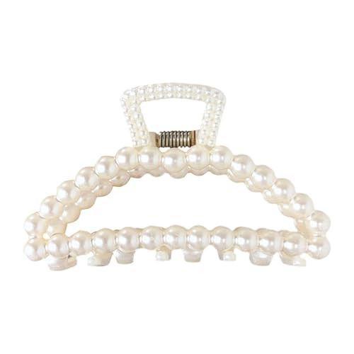 1Pc White Large Hair Clip for Thick Hair Girls ClawBig Hair Clips Hair Claws for Thin Hair Claws Clips For HairFaux Pear