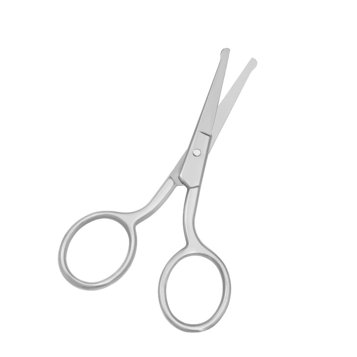 Motanar Safety Hair Scissors Stainless Steel Blunt Tip Scissor for Hair Cutting Professional Grooming for Eyebrows Nose