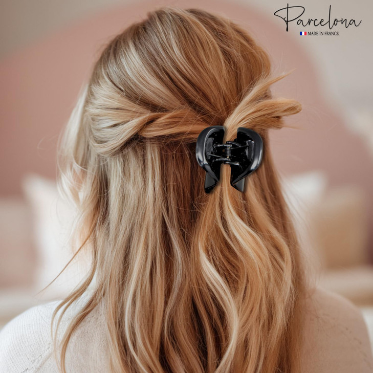 Parcelona French Classic Large Pony 175 Celluloid Non Slip Jaw Hair Claw Clips Fashion Durable Styling Women Hair Access