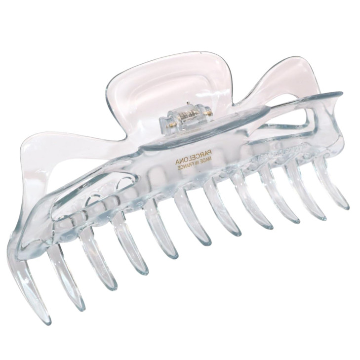 Parcelona French Classic Jumbo Large 5 12 Celluloid Acetate No Slip Grip Covered Spring Jaw Hair Claw Clip Women Hair Ac