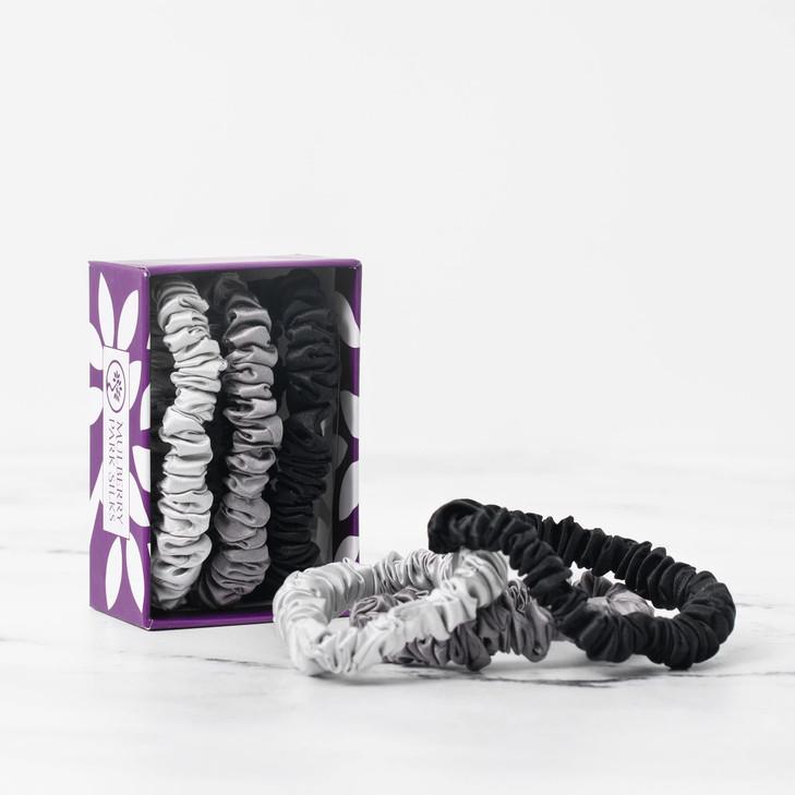 Mulberry Park Silks 100 Pure Silk Scrunchies 3 Pack Prevents Frizz Reduces Breakage Gentle On All Hair Types Hair Access