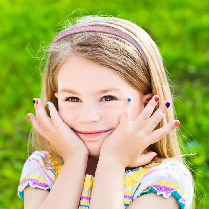Fishdown Thin Glitter Headbands 6 Pack Including Gold Silver Rose Red Pink Blue Light Blue for Girls and Women Nonslip U