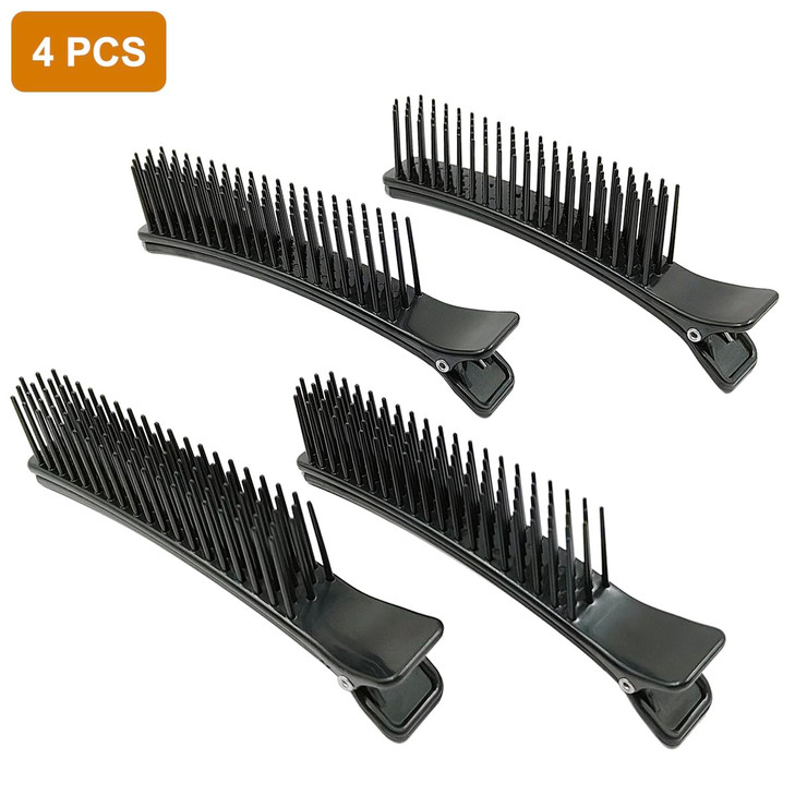 SonKu Grip Sectioning Clips for Styling 4Pcs Grip Alligator Clips for Hair SectioningStyling Haircuts Coloring Home Salo