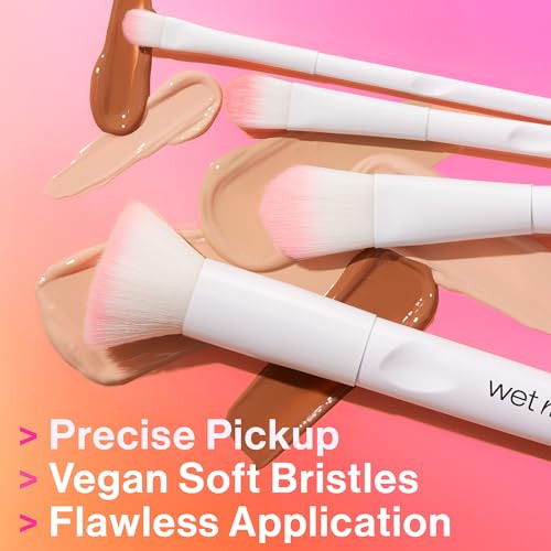 wet n wild Foundation Brush, Densely-Packed Synthetic Fiber Bristles for Liquid, Cream & Powder, Ergonomic Handle for Comfortable Control online at globaldelivered