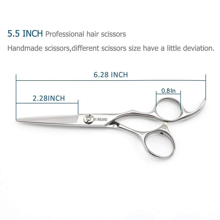 55 Barber Hair scissors Professional Hair Cutting Shears 440C Hair Cutting Scissors Shears Haircut Scissors Silvery Conv