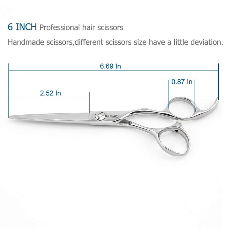 6 Inch Professional Hair Scissors Professional 440C Stainless Steel Hair Cutting Scissors HandSharpened Japanese Blades