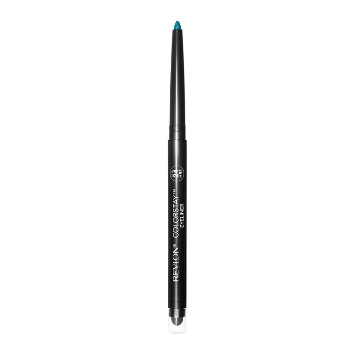 Revlon ColorStay Pencil Waterproof Eyeliner, Smudge-Proof, Eye Makeup with Built-In Sharpener, Packaging May Vary, 210 Teal, 0.01 oz