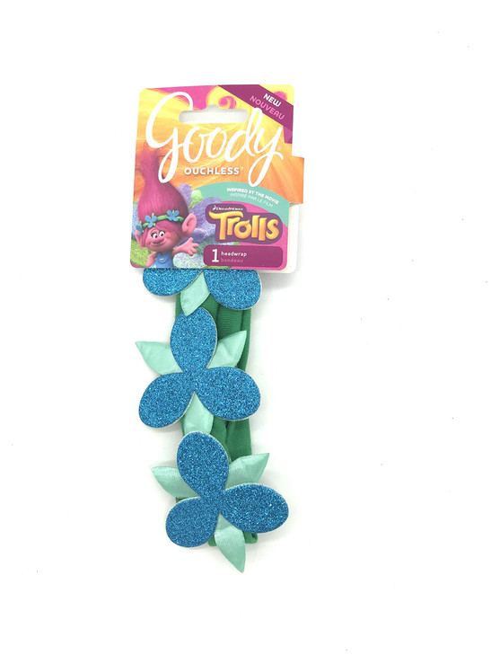 Trolls Ouchless Comfort Glitter Headwrap Poppy Flower Headwrap One Size Fits All