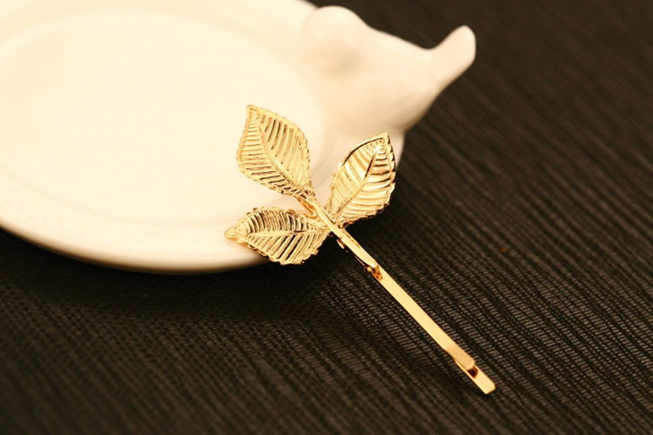 yueton 3 Pairs Athena Olive Branch Leaves Barrettes Bobby Pin Hair Clips Bride Headwear Edge Clip Clamps 135 Leaves