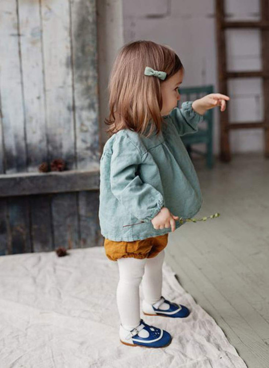 Baby Girls Tiny Hair Bow Clips 10pcs Boutique Fully Lined Hair Pins Mini Baby Barrettes Accessories for Infants Toddlers