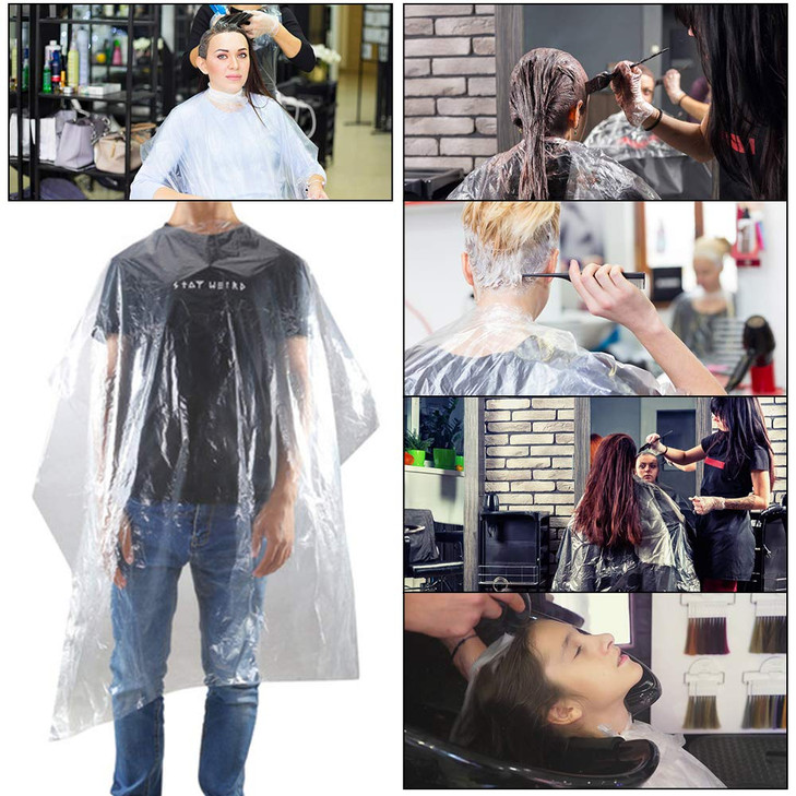Disposable Capes Hair Cutting Cape 100 Pieces Disposable Capes Hair SalonCapes for Hair StylistPlus Size Salon Cape for