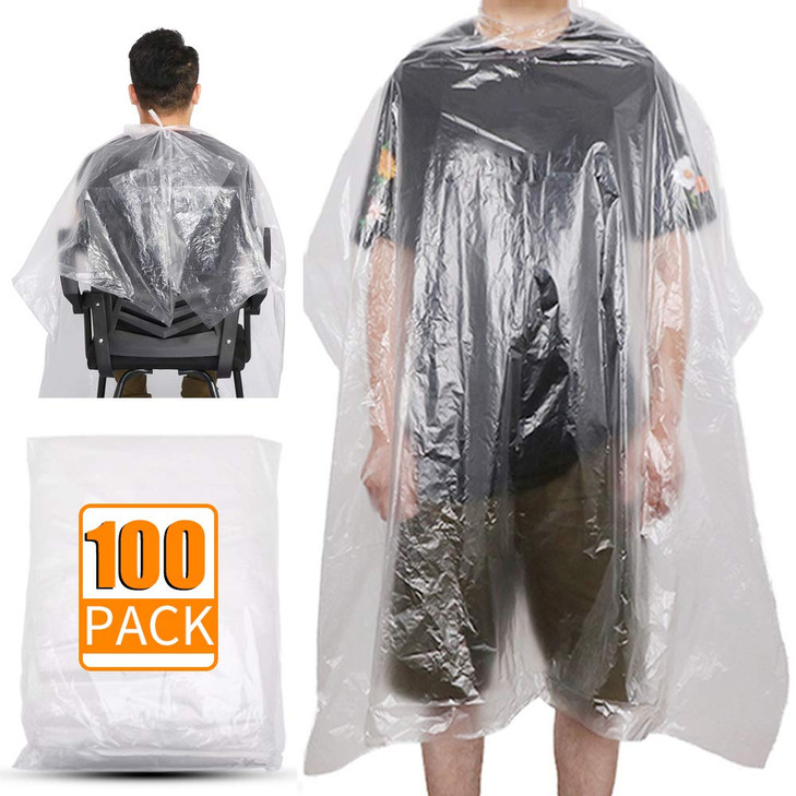 Disposable Barber Capes 100pcs51x 63 Large Disposable Capes Hair SalonDisposable Hair Cutting Capes Perfect for Barbersh