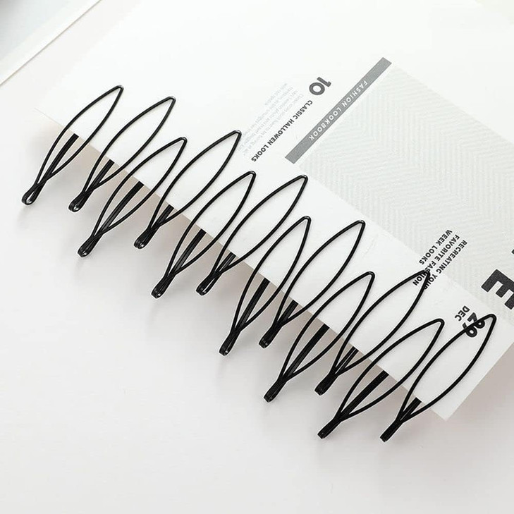 12Pcs Black Vintage Hair Pins Mini Bobby Pins Fashion BB Clip Invisible Bangs Clip Small Bobby Pins for Women and Girls