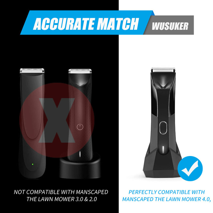 2 Professional Hair Trimmer Guards Cutting Guides Fits for Manscaped The Lawn Mower 40 Black Coded Trimmer Combs Replace