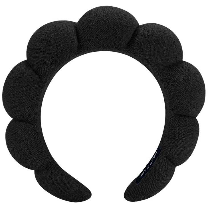 AOENJIE Spa Headbands for Washing Face or Makeup Sponge Bubble Skincare Headbands Puffy Terry Cloth Hairband for Women S