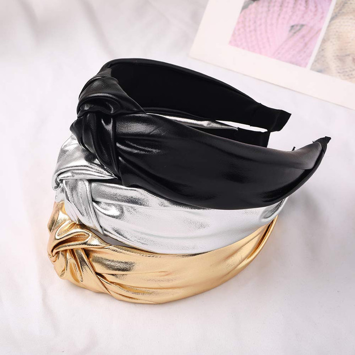 Ivyu Headbands Women Hair Head Band Knotted Wide Turban headband Fashion Cute Hairbands Hair Accessories for Girls and W