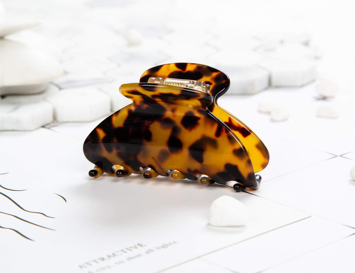 Prettyou Handmade Celluloid Acetate French Design Barrettes Tortoise Shell Claws Hair Claw Luxury Fashion Accessories Ha