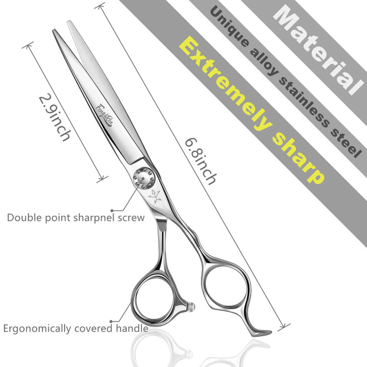 Fengliren Highend Professional Extremely Very Sharp Barber Hair Cutting Scissors Hairdresser Shears For Hair 65 Inch Hai