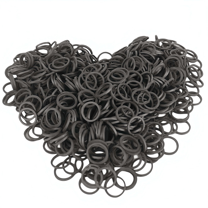 JIANYI 1200 Pack Mini Rubber Bands Soft Elastic Bands Small Tiny Hair Ties for Toddlers Kids Audits Ponytails Braids Wed