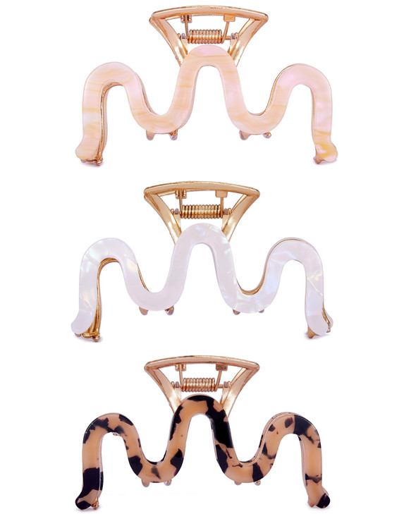 Metal Hair Claw Clips 35 Inch Hair Clips Sinide Large Cellulose Acetate Cutout Tortoise Shell Barrettes Clips for Long T