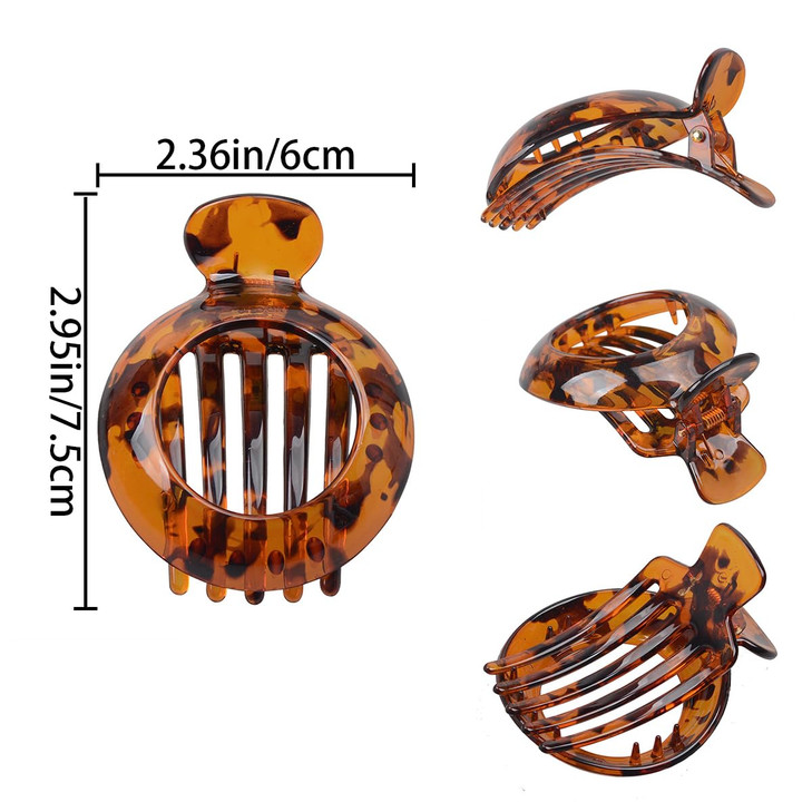 4 PCS Small Flat Hair Clips for Thin Hair Nonslip Hair Catch Jaw Clamp Resilient Spring Action Perfect Everyday Accessor