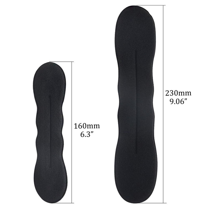 TOVOT 6PCS Magic Bun Maker 2 Sizes Bun maker for Hair Sponge Hair Donut Makers Hair Accessories Black